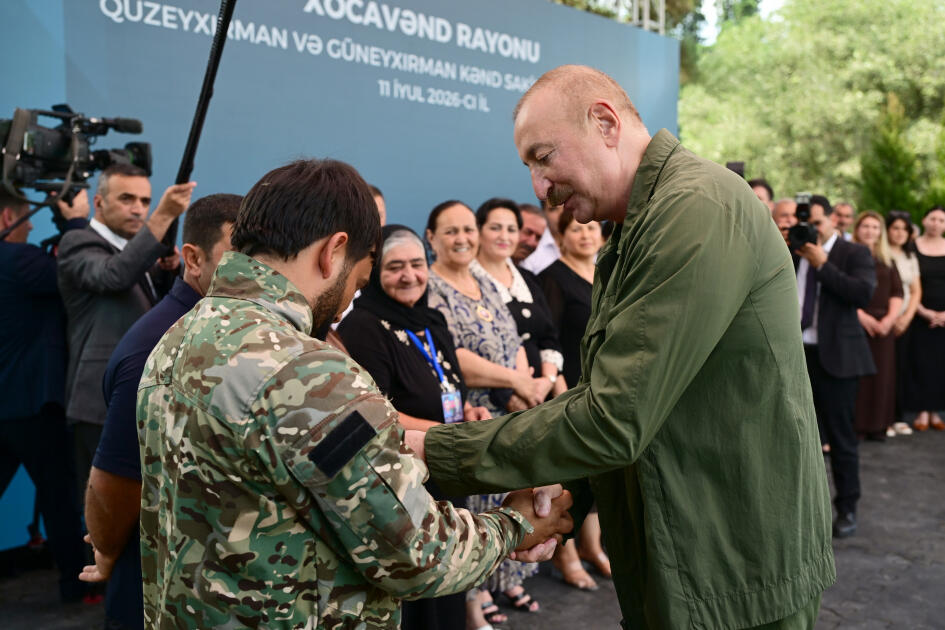 Prezident İlham Əliyev Xocavənd rayonunun Quzeyxırman kəndində olub