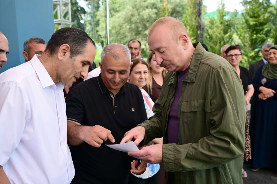 Prezident İlham Əliyev Xocavənd rayonunun Quzeyxırman kəndində olub