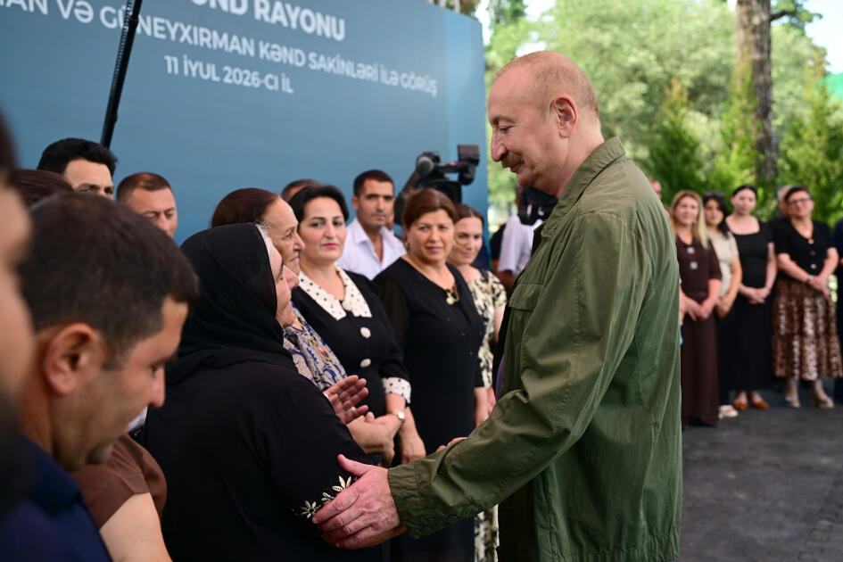 Prezident İlham Əliyev Xocavənd rayonunun Quzeyxırman kəndində olub