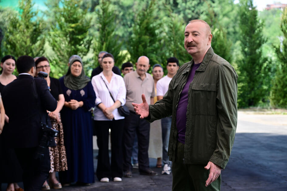 Prezident İlham Əliyev Xocavənd rayonunun Quzeyxırman kəndində olub