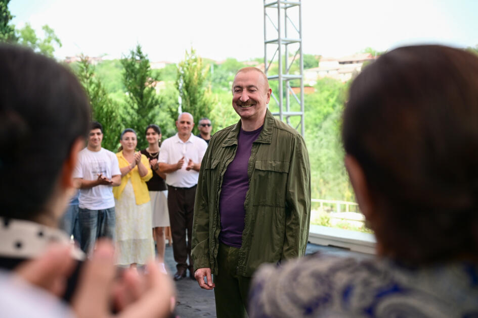 Prezident İlham Əliyev Xocavənd rayonunun Quzeyxırman kəndində olub