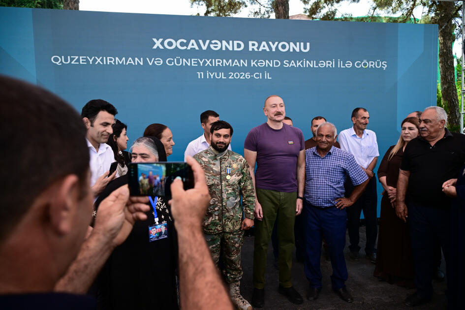 Prezident İlham Əliyev Xocavənd rayonunun Quzeyxırman kəndində olub