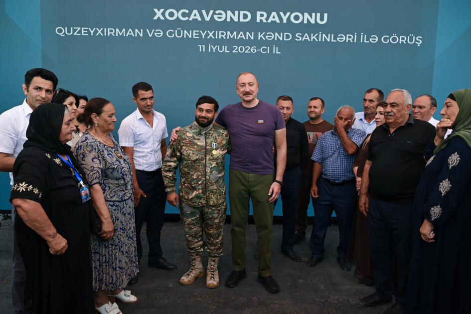 Prezident İlham Əliyev Xocavənd rayonunun Quzeyxırman kəndində olub