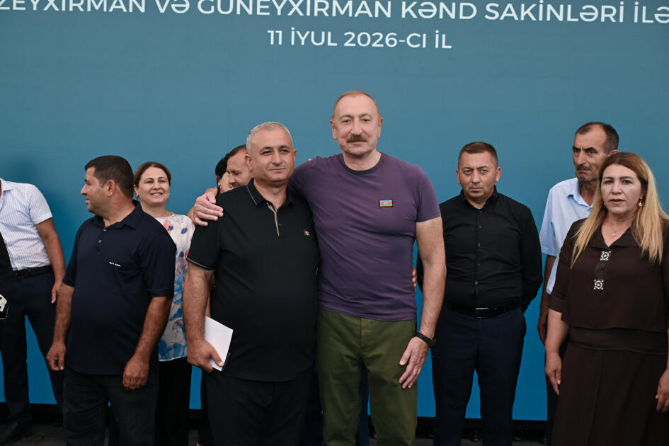 Prezident İlham Əliyev Xocavənd rayonunun Quzeyxırman kəndində olub