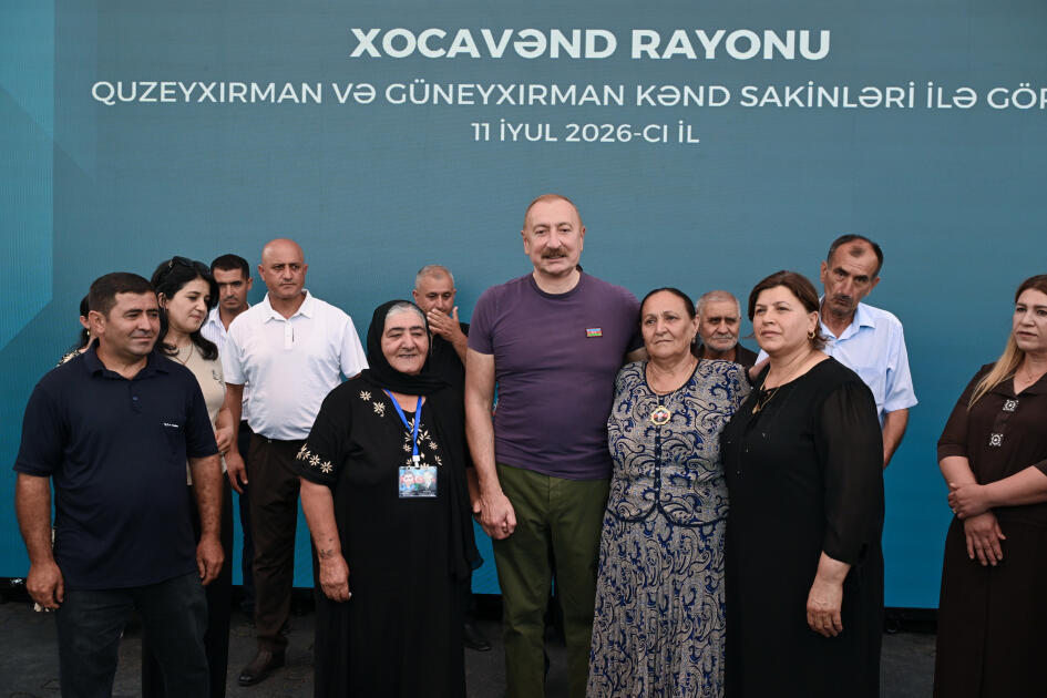 Prezident İlham Əliyev Xocavənd rayonunun Quzeyxırman kəndində olub
