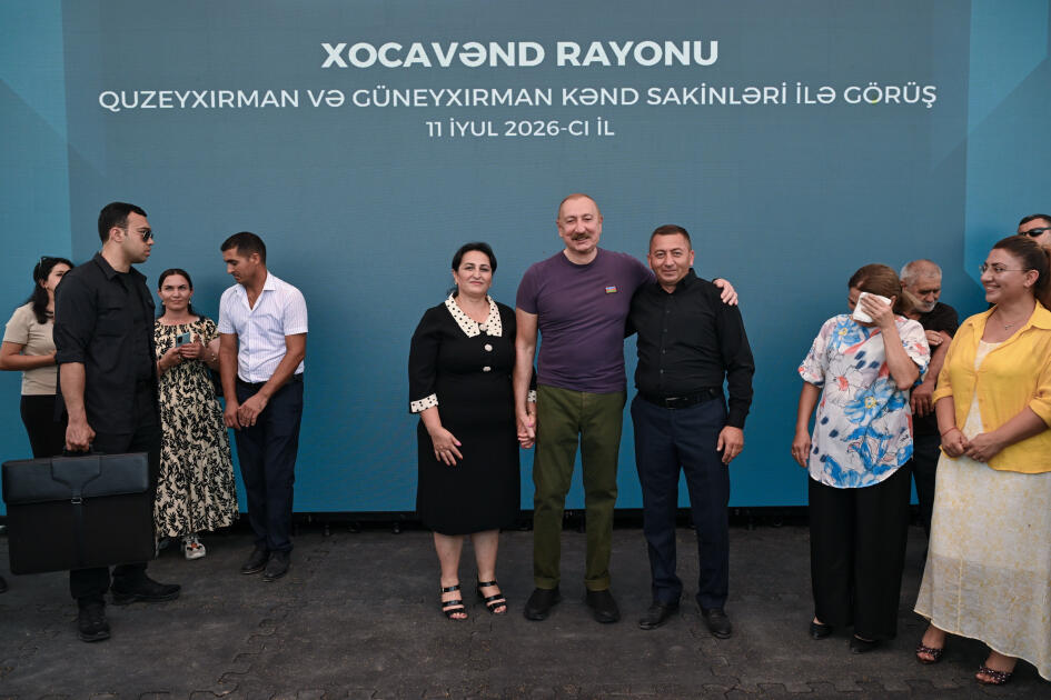 Prezident İlham Əliyev Xocavənd rayonunun Quzeyxırman kəndində olub