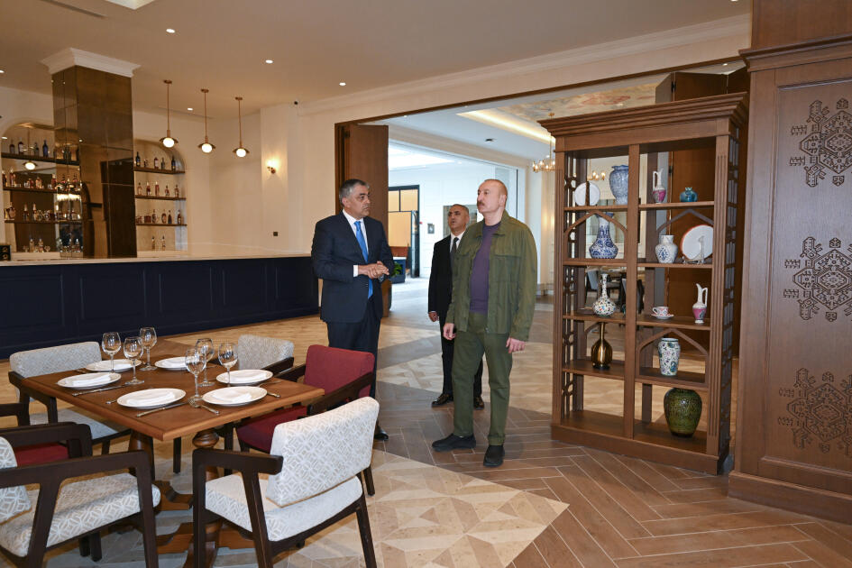 Prezident İlham Əliyev “Xankəndi” hotelinin açılışında iştirak edib