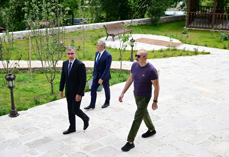Prezident İlham Əliyev Şuşada “Yasəmən” hotelinin yeni korpusları ilə tanış olub