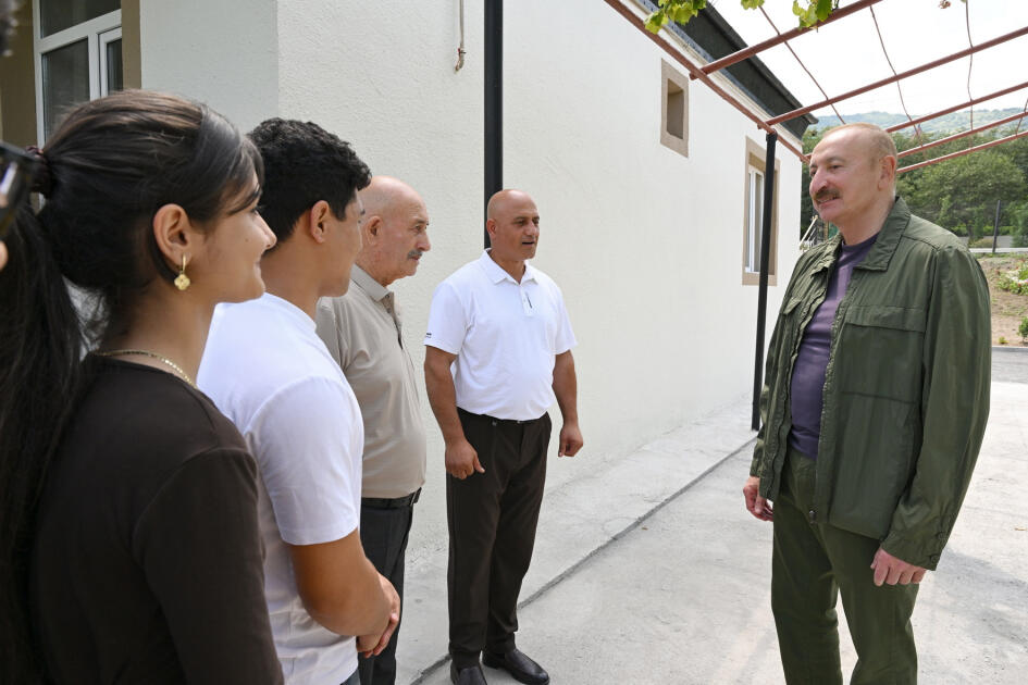 Prezident İlham Əliyev Xocavənd rayonunun Quzeyxırman kəndində olub