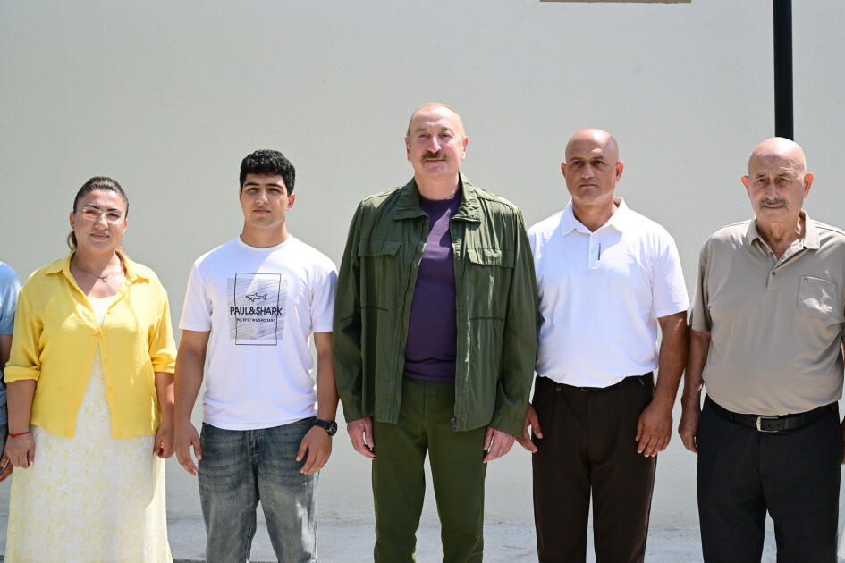 Prezident İlham Əliyev Xocavənd rayonunun Quzeyxırman kəndində olub