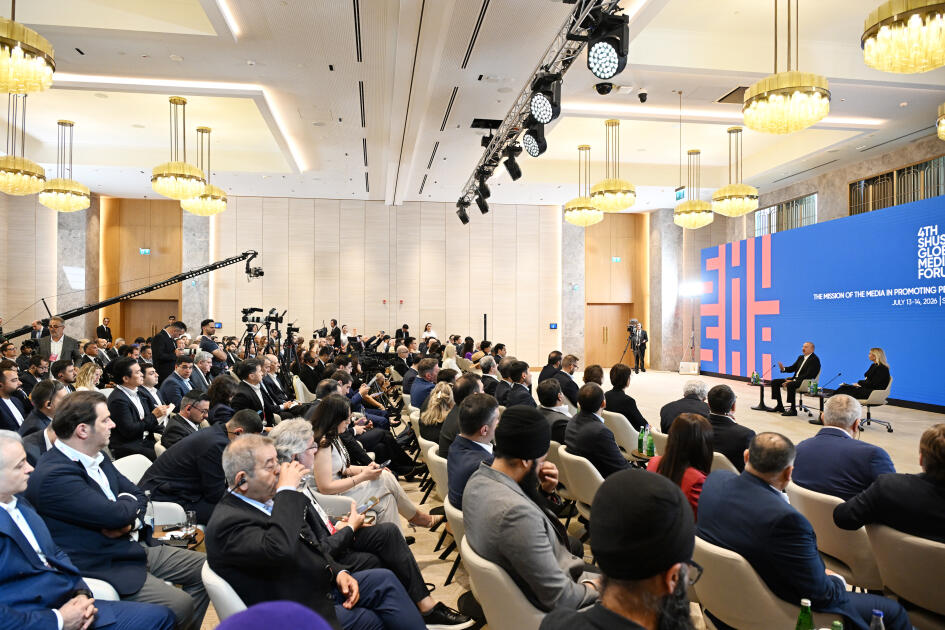 Prezident İlham Əliyev IV Şuşa Qlobal Media Forumunun açılışında iştirak edib