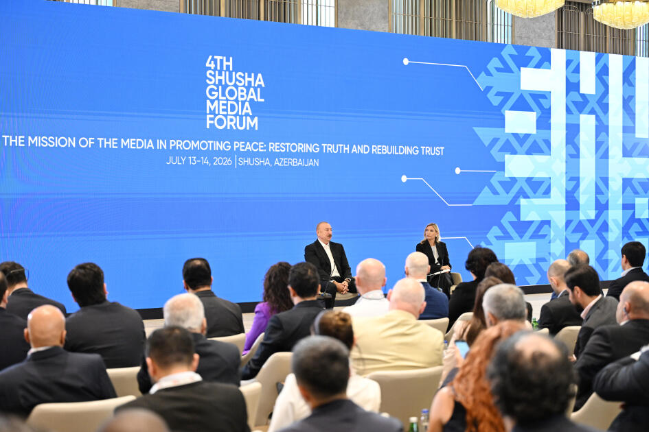 Prezident İlham Əliyev IV Şuşa Qlobal Media Forumunun açılışında iştirak edib