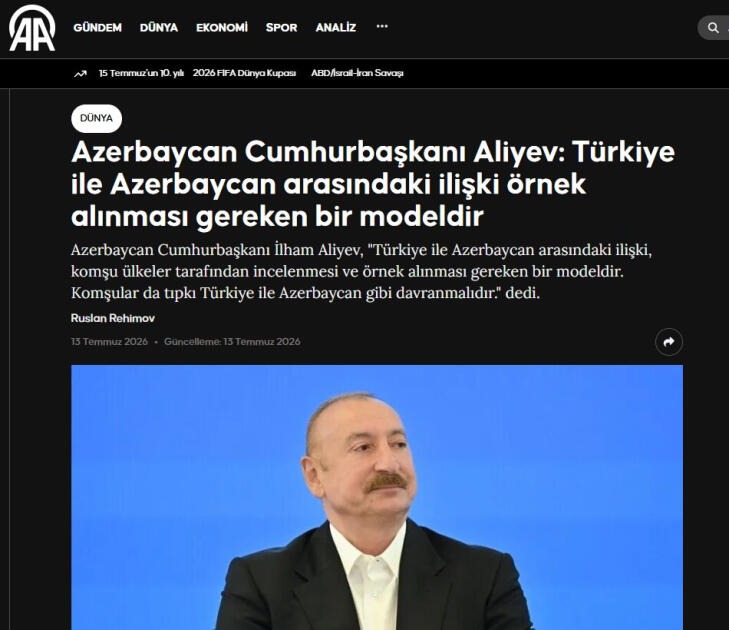 Выступление Президента Азербайджана на IV Шушинском глобальном медиафоруме - в центре внимания турецких СМИ