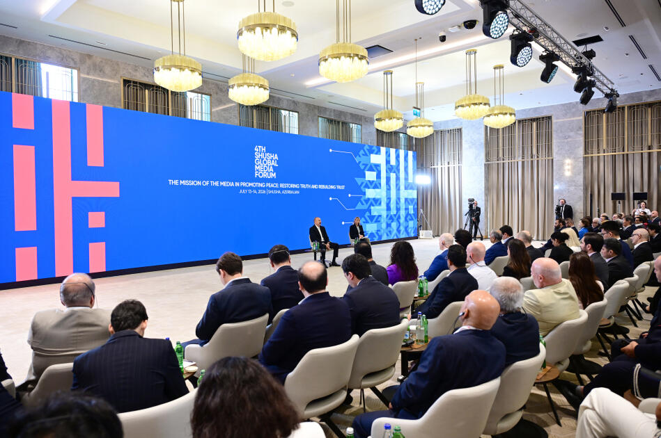 Prezident İlham Əliyev IV Şuşa Qlobal Media Forumunun açılışında iştirak edib