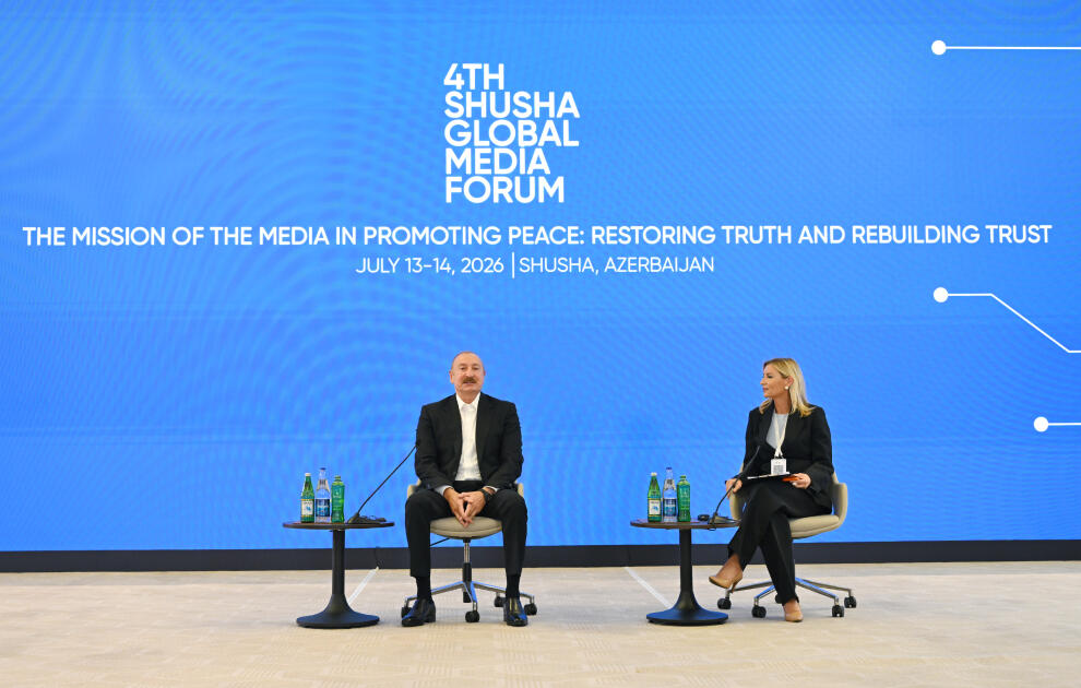 Prezident İlham Əliyev IV Şuşa Qlobal Media Forumunun açılışında iştirak edib