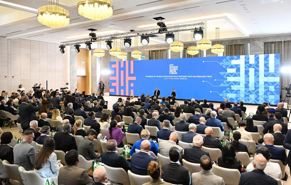 Prezident İlham Əliyev IV Şuşa Qlobal Media Forumunun açılışında iştirak edib
