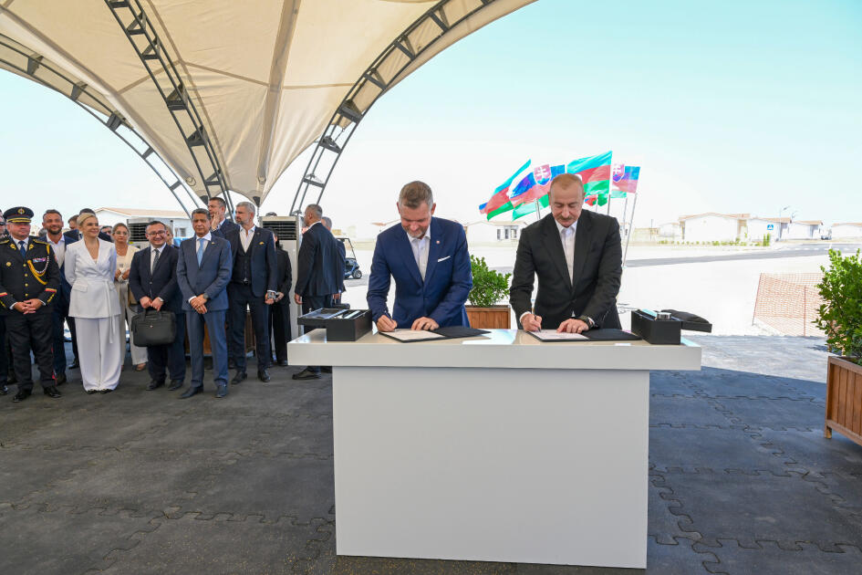 Prezident İlham Əliyev və Slovakiya Prezidenti Peter Pelleqrini Ağdamın Baş Qərvənd kəndində görülən işlərlə tanış olublar