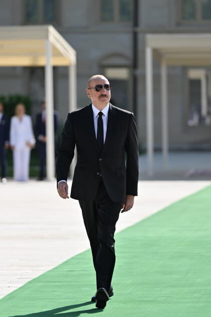 Slovakiya Prezidenti Peter Pelleqrininin Şuşada rəsmi qarşılanma mərasimi olub