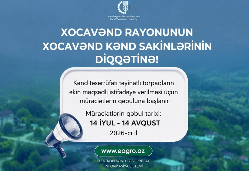 Xocavənd sakinlərinin nəzərinə!