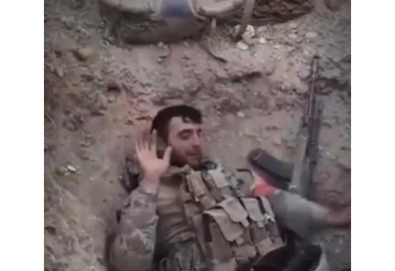 Şəhid Kərim Əliyevin görüntüləri kövrəltdi