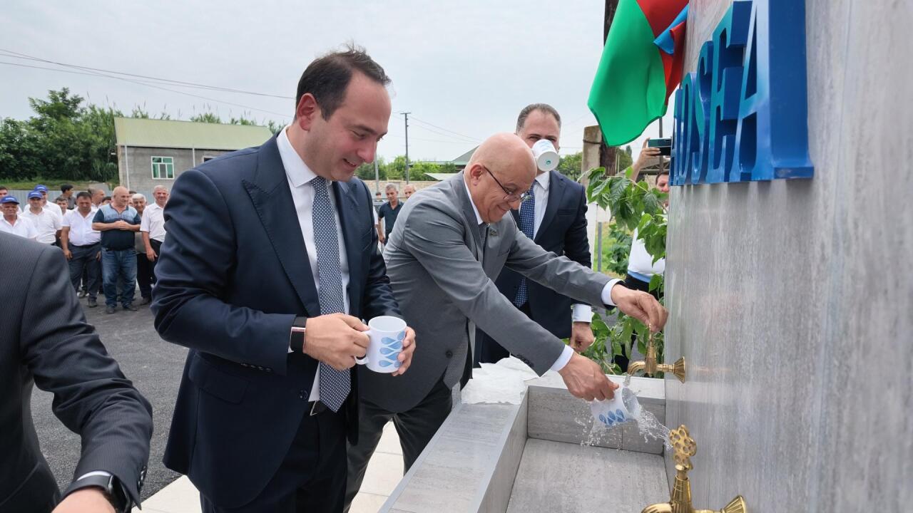 Ağdaşın Pirəyir kəndi içməli su ilə təmin edilib