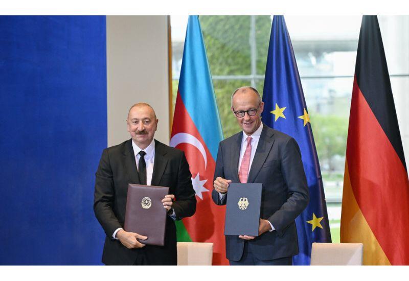 Azərbaycan və Almaniya arasında strateji tərəfdaşlıq üzrə Birgə Bəyannamə imzalanıb