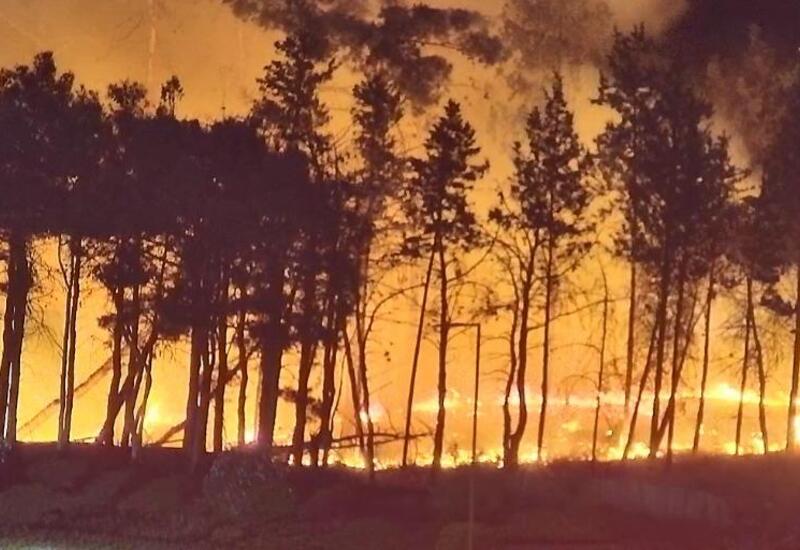 На закрытой из-за пожара дороге в Баку восстановили движение
