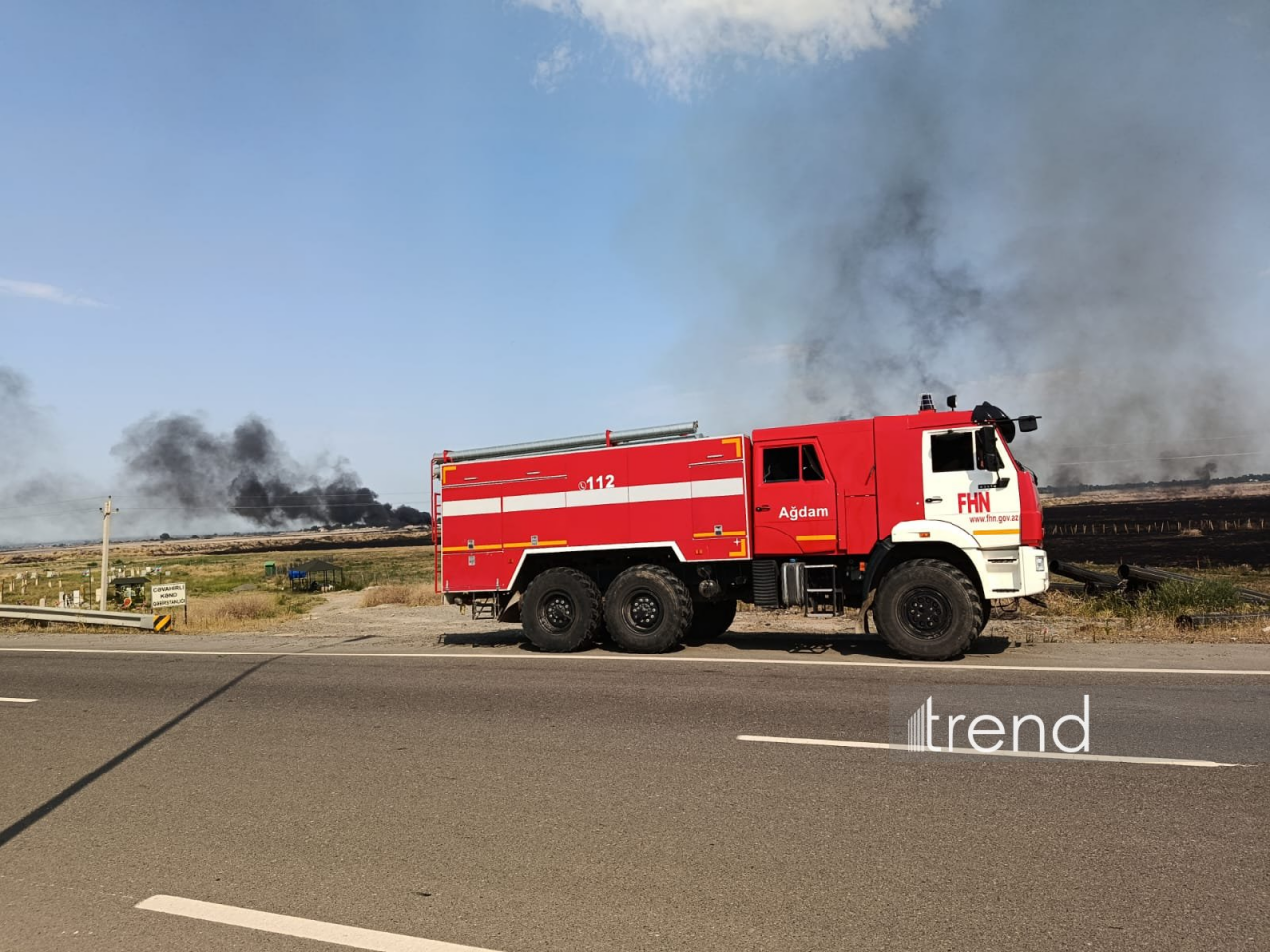 Ağdamda açıq ərazilərdəki yanğın genişlənib
