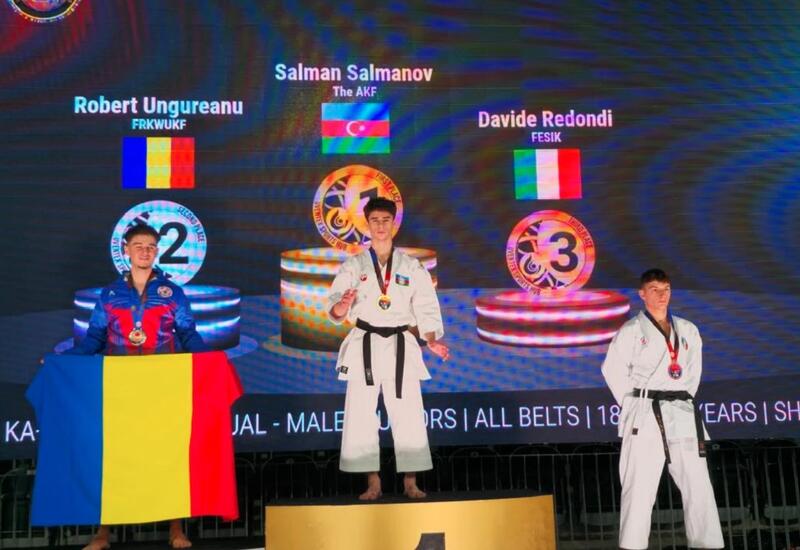 Сборная Азербайджана по каратэ завоевала четыре медали на чемпионате мира в Румынии