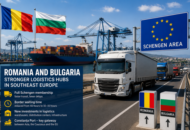 Şengen məkanına qoşulma Rumıniya və Bolqarıstanı Cənub-Şərqi Avropanın logistika mərkəzinə çevirir
