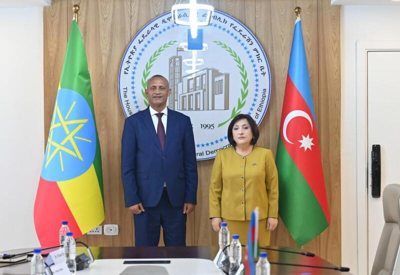 Sahibə Qafarova Efiopiya Federasiya Palatasının sədri ilə görüşüb