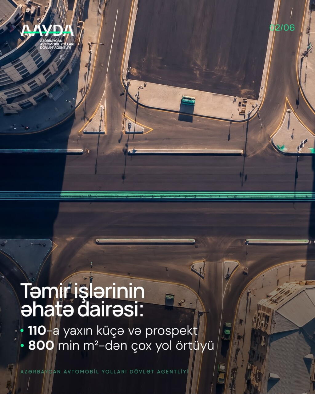 Bakıda 110-a yaxın küçə və prospektdə genişmiqyaslı yol təmiri aparılır