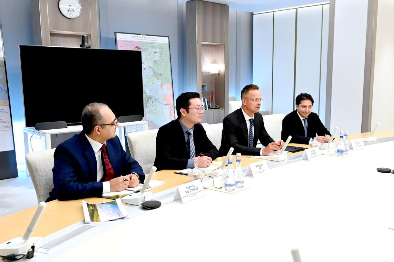 SOCAR-ın prezidenti BYD şirkətinin xarici əlaqələr və yeni biznesin inkişafı üzrə rəhbəri ilə görüşüb
