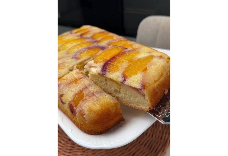 Рецепт персикового кекса