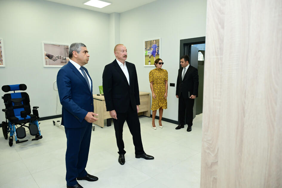 Prezident İlham Əliyev və Birinci xanım Mehriban Əliyeva Naxçıvan Regional DOST Mərkəzinin açılışında iştirak ediblər