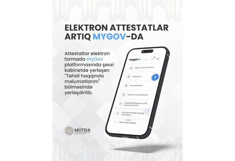 Məzunlara ilk dəfə elektron attestatlar təqdim olunur