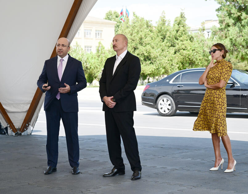 Президент Ильхам Алиев и Первая леди Мехрибан Алиева ознакомились с Генпланом города Нахчыван до 2044 года