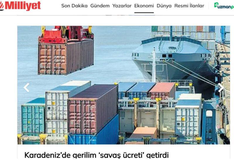 Турецкие компании отказываются от экспорта грузов через Черное море