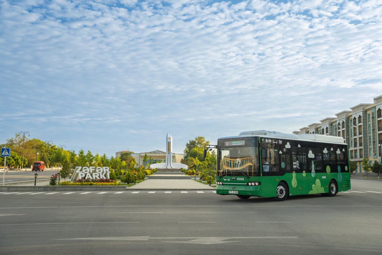 Naxçıvanda ictimai nəqliyyat yenilənib, 72 elektrikli avtobus istifadəyə verilib