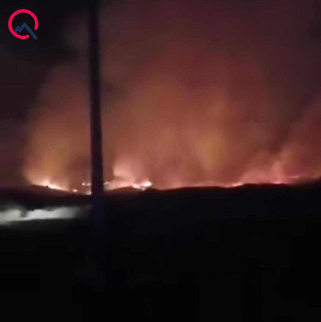 Сильный пожар в двух селах Физулинского района