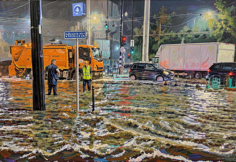 Tbilisidə leysan yağışlar fəsadlara yol açıb