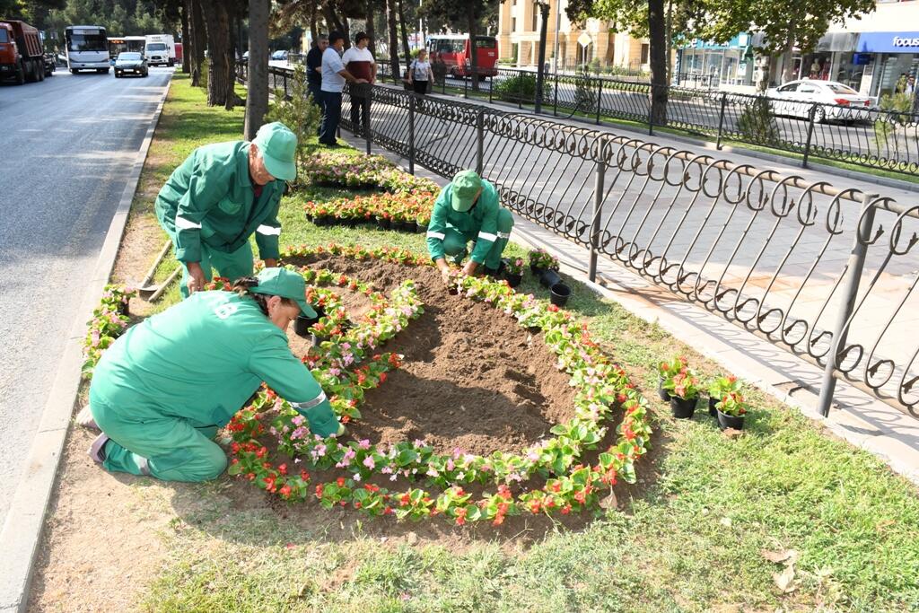 Bakı şəhəri bu gün bir daha yuyuldu