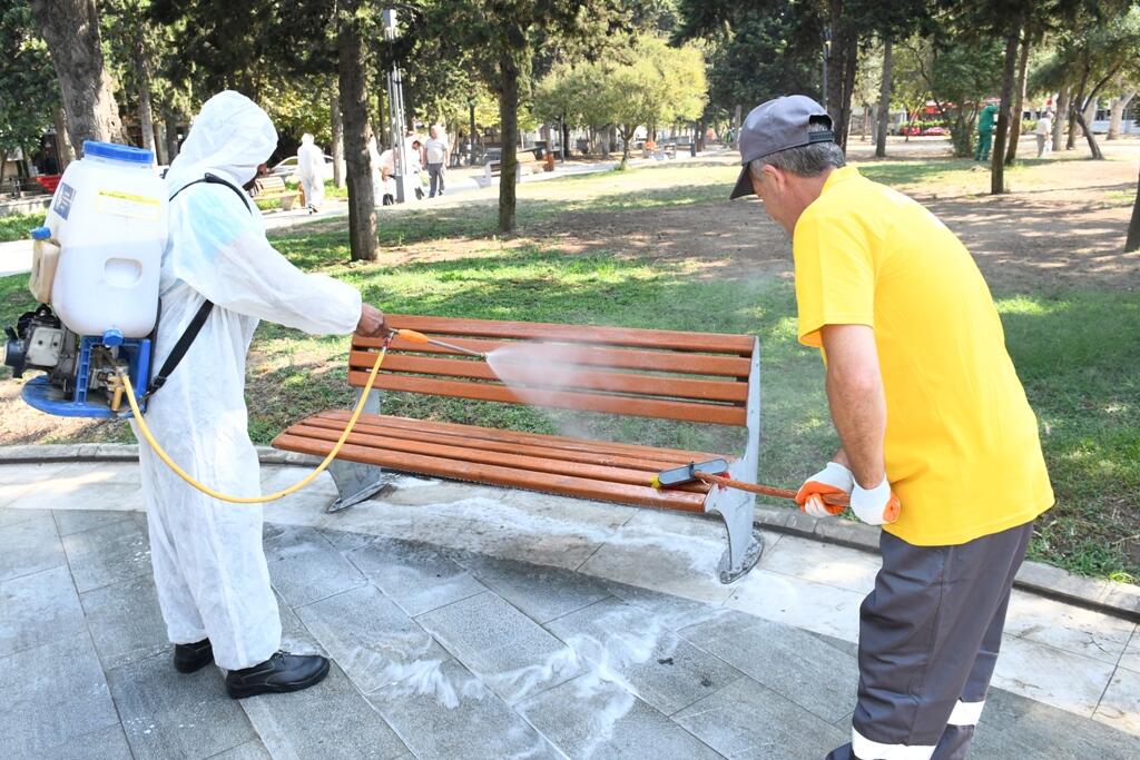Bakı şəhəri bu gün bir daha yuyuldu