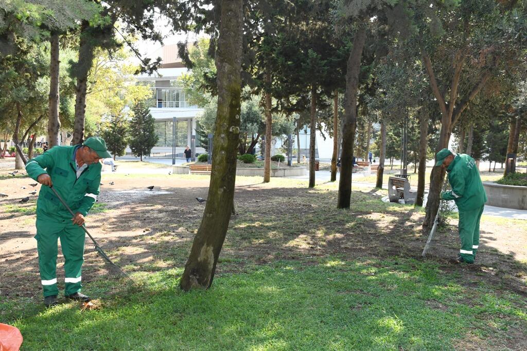 Bakı şəhəri bu gün bir daha yuyuldu