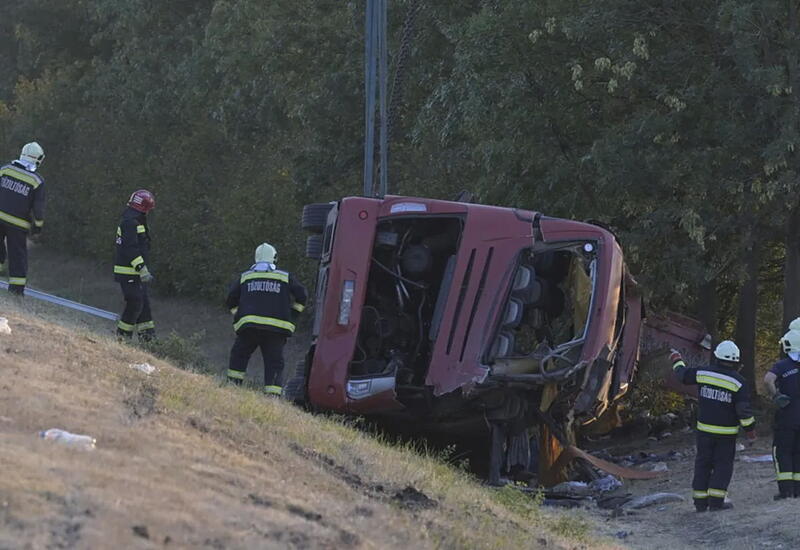 В Венгрии перевернулся автобус с польскими туристами