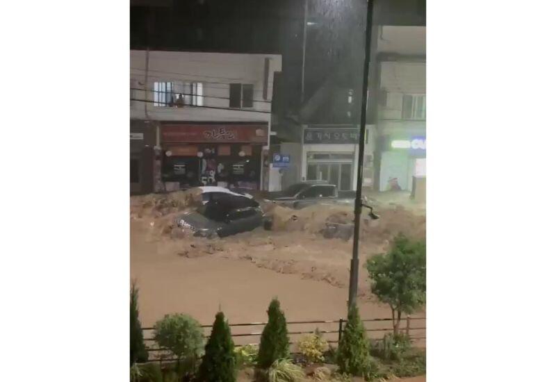 Сильнейшие дожди в Южной Корее