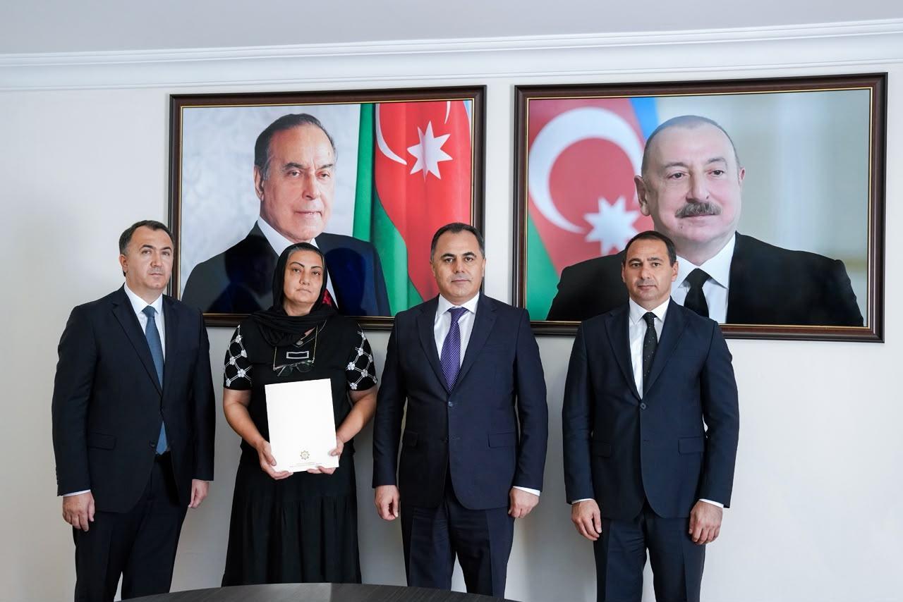 Naxçıvanda şəhid ailələri və müharibə əlillərinə 68 mənzil verilib