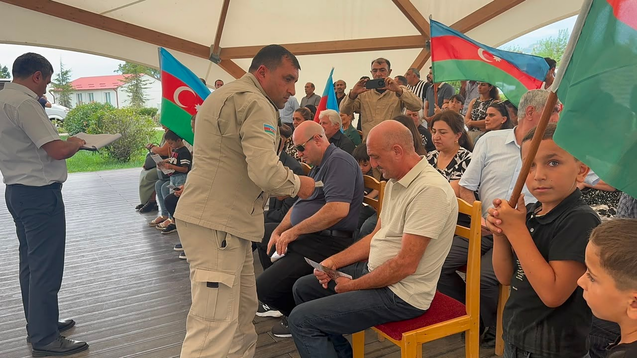 Xankəndi, Xocalı və Ağdərəyə köçürülən ailələrə evlərin açarları təqdim edilib