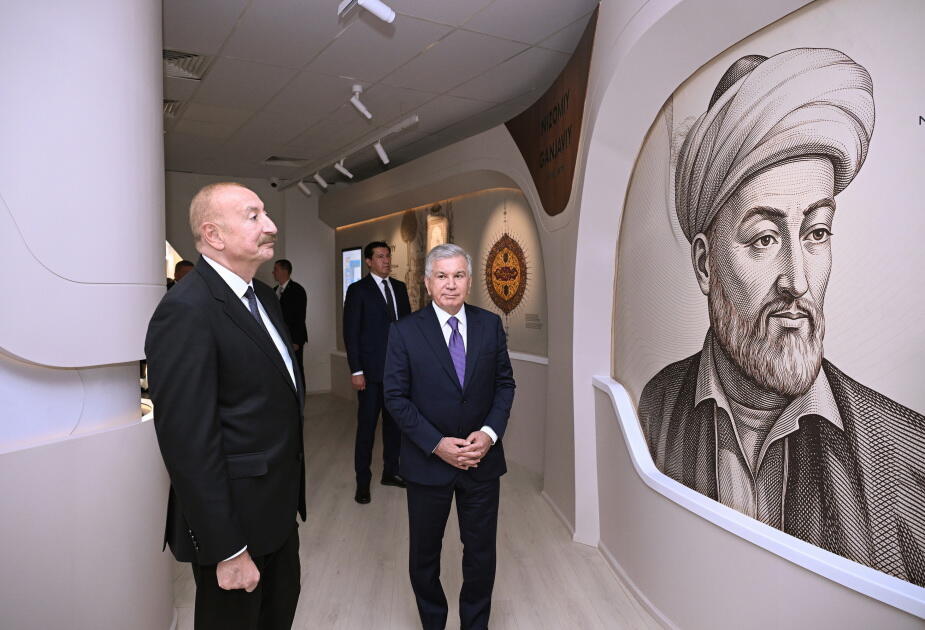 Президент Ильхам Алиев и Президент Шавкат Мирзиёев приняли участие в церемонии открытия Национального педагогического университета имени Низами Гянджеви