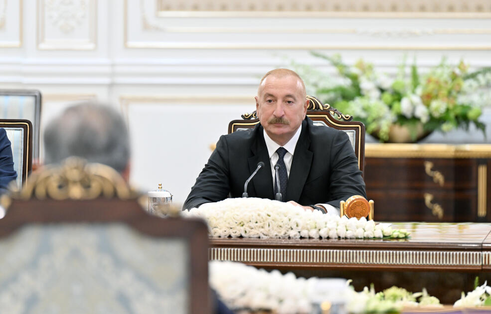 Президент Ильхам Алиев и Президент Шавкат Мирзиёев приняли участие в 3-ем заседании Высшего межгосударственного совета